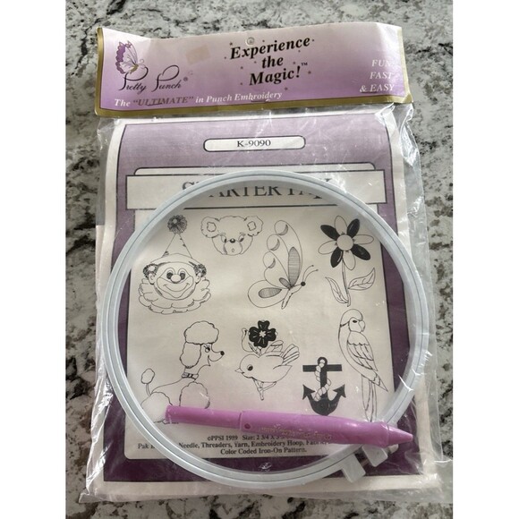 Pretty Punch Starter Pak- Needle Punch Ft Dial-A-Loop K-9090 - Picture 1 of 5